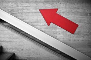 Arrow pointing upwards