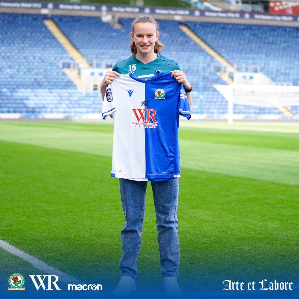 On the ball: Vista proud to see sponsored Blackburn Rovers Ladies player bag two awards