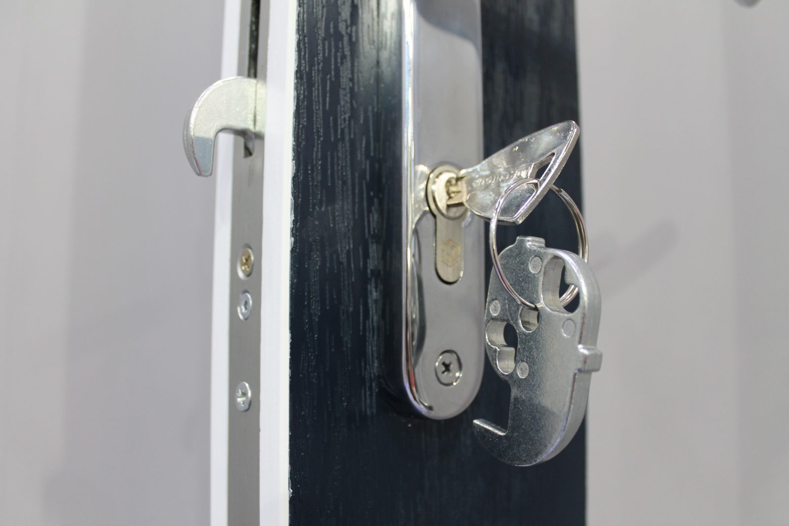 Xtremedoor composite door lock closeup