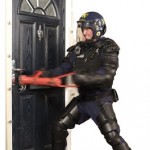 Vista Panels secured by design composite doors tested by police in riot gear