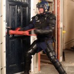 Police trying to breach an Xtremedoor