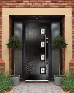 Black composite door