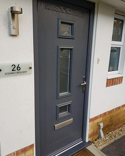 Grey composite door from Xtreme