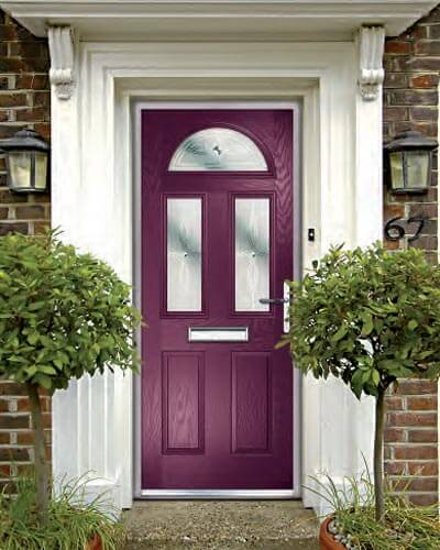 Purple composite door from Xtreme