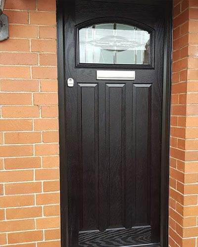 Black composite door