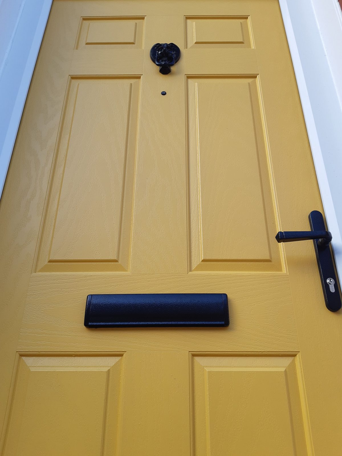 yellow composite front door