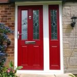 Red York Kara Zinc front door