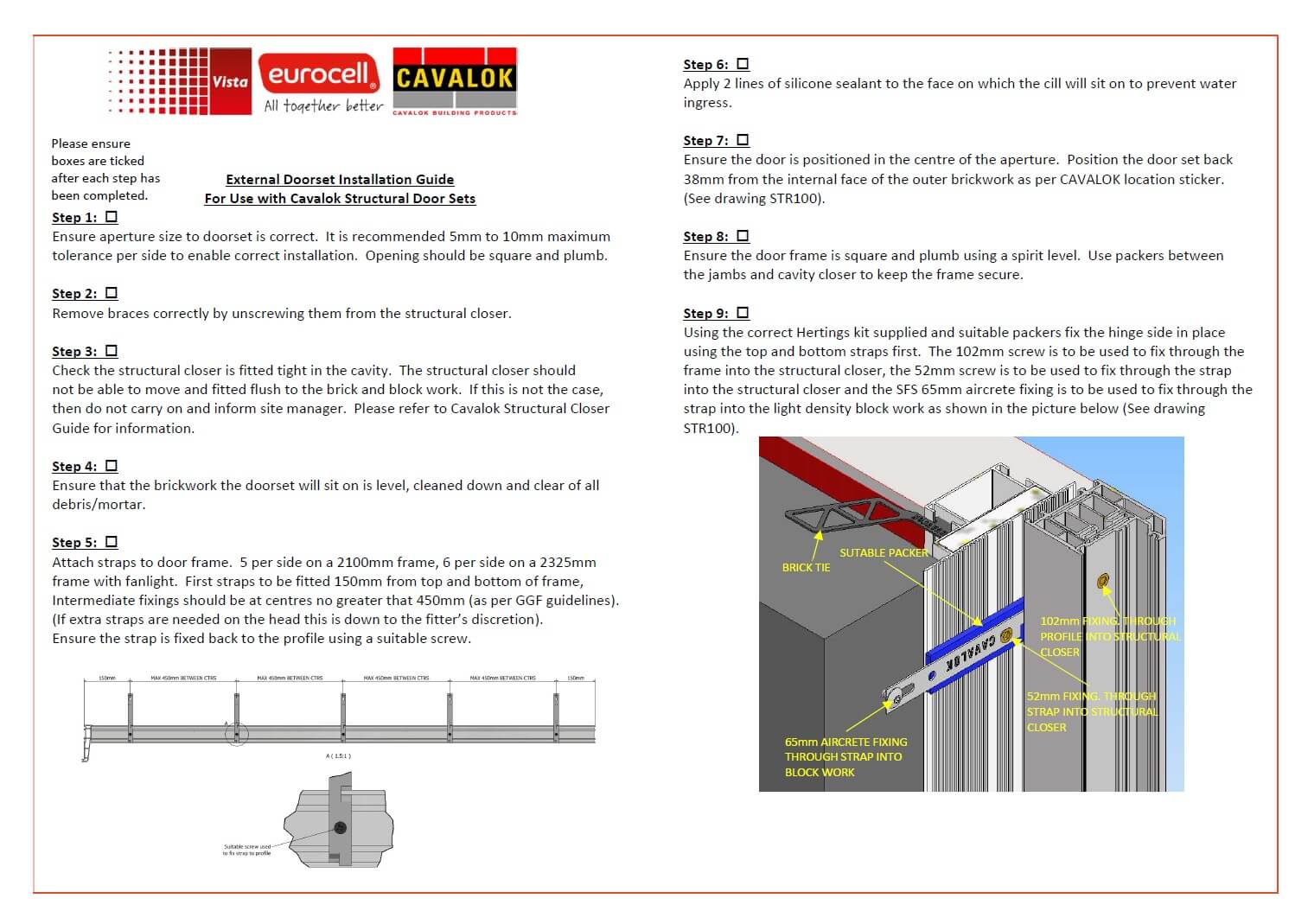 External Door Set Installation Guide graphic