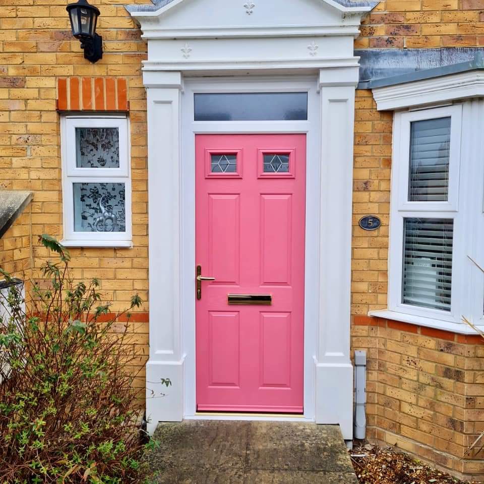 Antique Pink front door