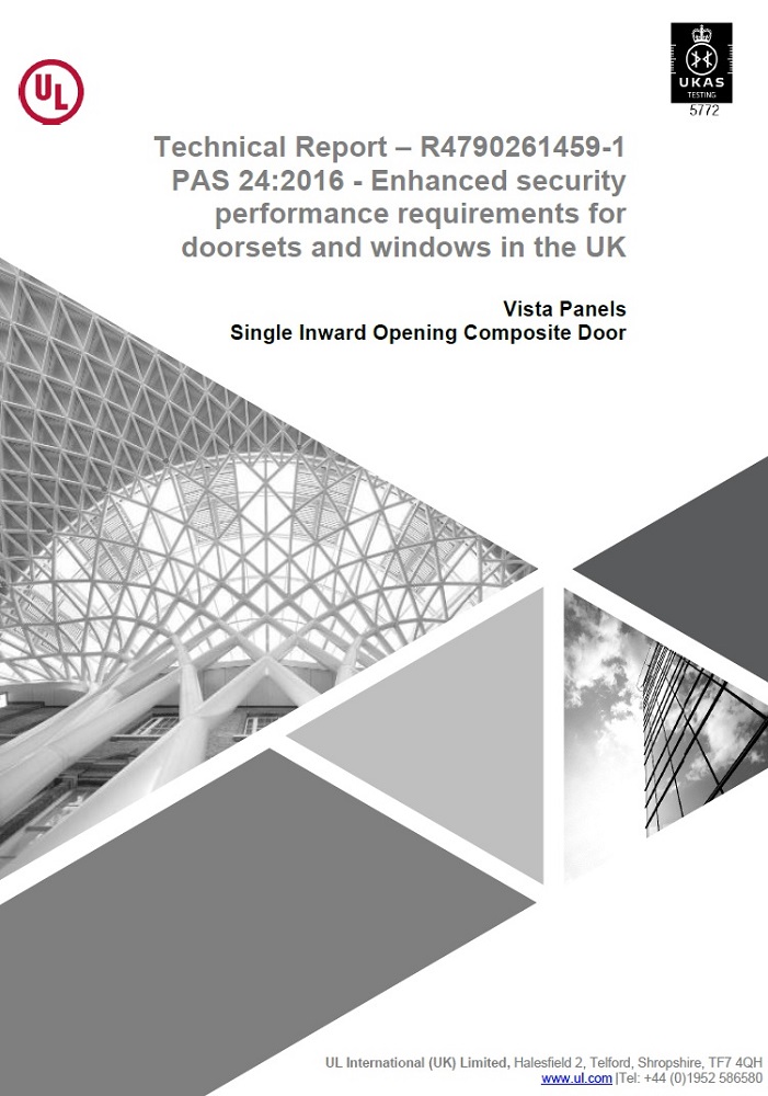copy of a technical report relating to british standards surrounding security performance of windows and doors