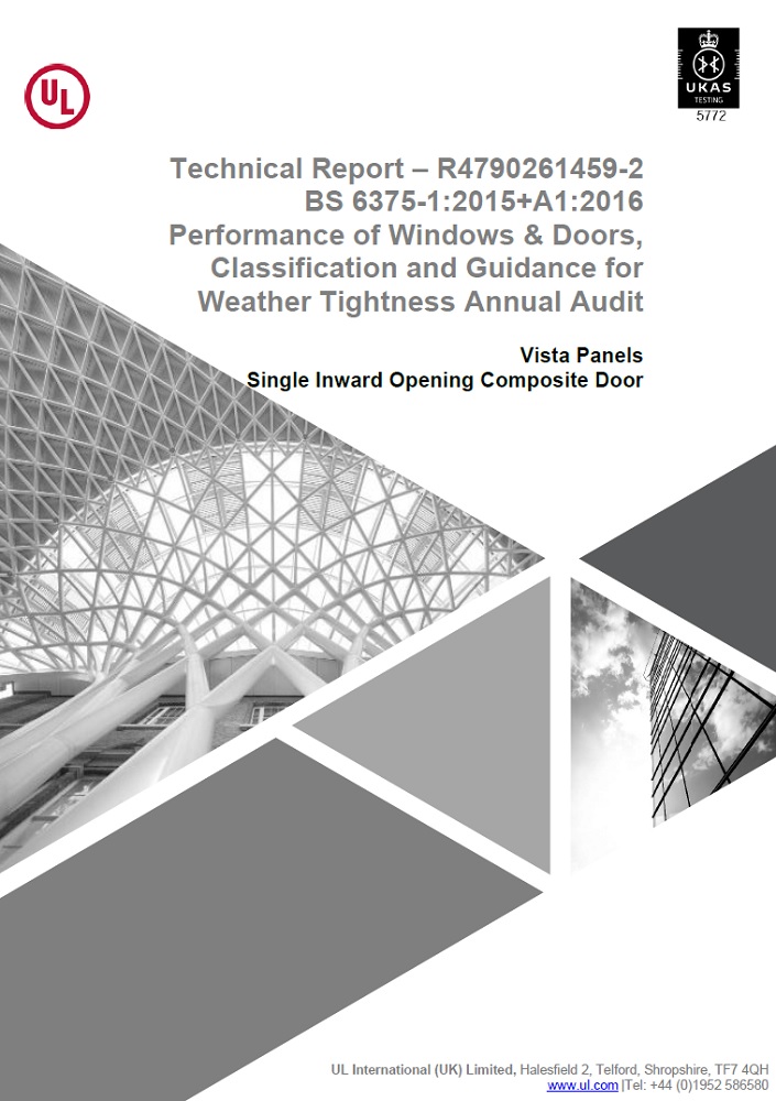 copy of a technical report relating to british standards surrounding performance of windows and doors