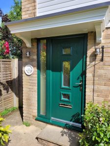 Teal Front Door