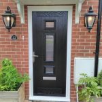 Jacobean Black composite front door